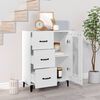 vidaXL Buffet blanc 69,5x34x90 cm bois d'ingénierie