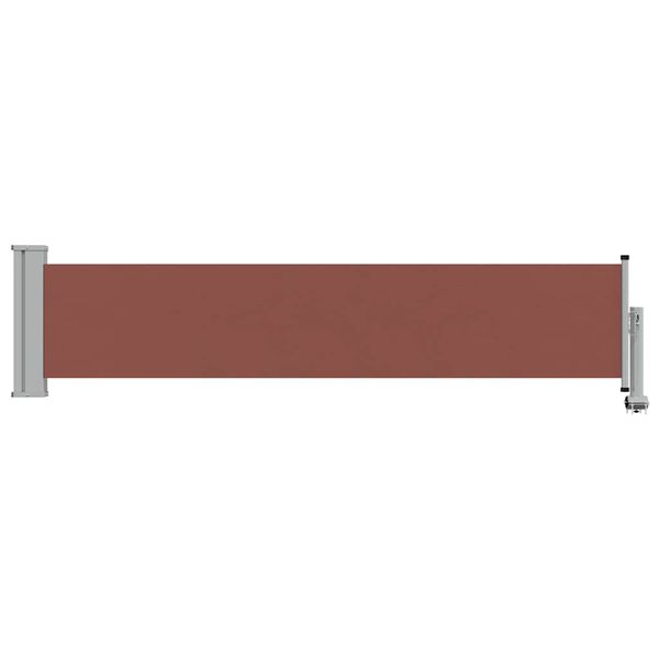 vidaXL Auvent lat&eacute;ral r&eacute;tractable de patio 60x300 cm Marron
