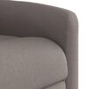 vidaXL Fauteuil inclinable &eacute;lectrique Taupe Tissu