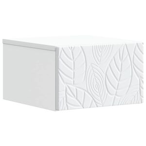 vidaXL Cabinet de chevet mural Blanc 49 x 34,5 x 20 cm