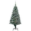 vidaXL Arbre de No&euml;l artificiel avec LED/boules pommes de pin 210cm