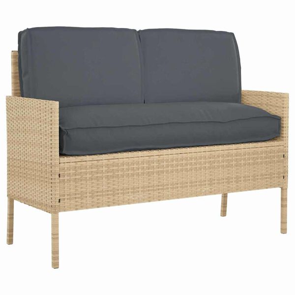 vidaXL Set de coussins de palette 3 pcs Anthracite 120 x 50 x 12 cm