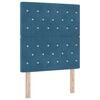 vidaXL T&ecirc;te de lit Bleu fonc&eacute; 80 cm Velours