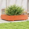 vidaXL Jardini&egrave;re cire marron 110x110x26,5 cm bois de pin massif