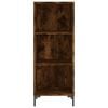 vidaXL Buffet chêne fumé 34,5x32,5x90 cm bois d'ingénierie