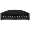 vidaXL Lit de jour avec matelas noir 90x190 cm tissu