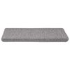 vidaXL Tapis d'escalier autocollants 30 pcs 65x21x4 cm argent&eacute;