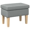 vidaXL Pouf Gris clair 55 x 35 x 41 cm Tissu