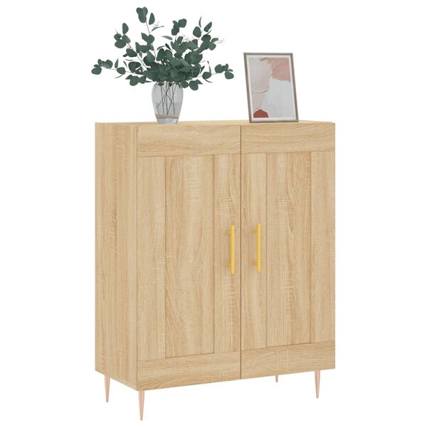vidaXL Buffet ch&ecirc;ne sonoma 69,5x34x90 cm bois d'ing&eacute;nierie