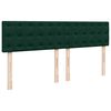 VidaXL Cadre de lit ottoman avec matelas vert fonc&eacute; 160x200 cm velours