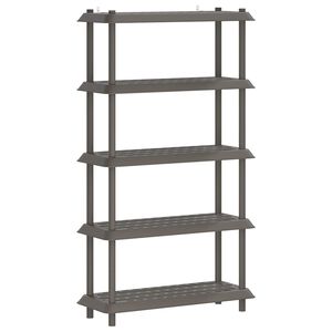 vidaXL Unit&eacute; de rangement 5 niveaux 100 x 40 x 177 cm PP Gris clair