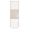 vidaXL Buffet haut Blanc 38x35x117 cm Bois massif de pin