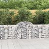 vidaXL Paniers à gabions arqués 40 pcs 200x30x80/100 cm Fer galvanisé