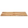 vidaXL Dessus de table rectangulaire 80x70x2 cm bois massif d'acacia