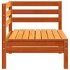 vidaXL Canapés d'angle de jardin 2 pcs cire marron bois de pin massif