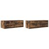 vidaXL Meubles TV 2 pcs ch&ecirc;ne fum&eacute; 80x31x25,5 cm bois d'ing&eacute;nierie
