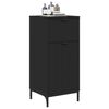 vidaXL Cabinet de salle de bain avec tiroir Noir 39,5 x 36 x 88 cm