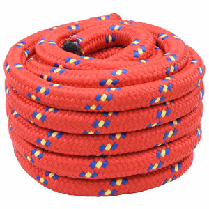 vidaXL Corde de bateau 3 mm 5 m Rouge PP