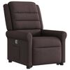 vidaXL Fauteuil inclinable marron fonc&eacute; tissu