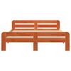 vidaXL Cadre de lit sans matelas cire marron 160x200cm bois pin massif