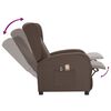 vidaXL Fauteuil &eacute;lectrique de massage Taupe Tissu