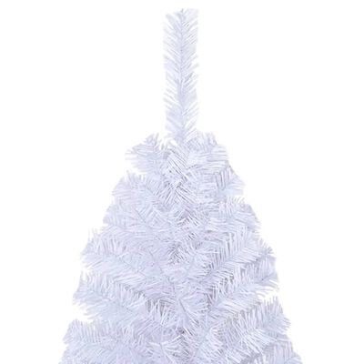 vidaXL Arbre de Noël artificiel avec branches épaisses Blanc 240cm PVC