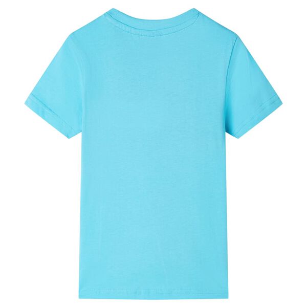 T-shirt pour enfants avec manches courtes aqua 140