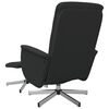 vidaXL Fauteuil de massage inclinable avec repose-pied noir tissu