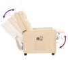 vidaXL Fauteuil électrique de massage Crème Tissu