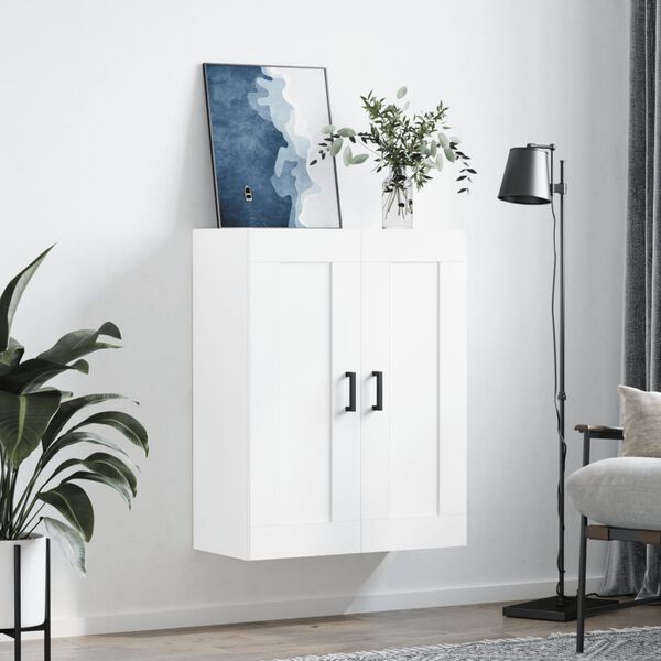 vidaXL Armoire murale blanc 69,5x34x90 cm bois d'ing&eacute;nierie