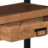 vidaXL Table console Marron 120 x 33 x 75 cm Bois d'Acacia Massif