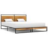 vidaXL Cadre de lit sans matelas m&eacute;tal 140x200 cm