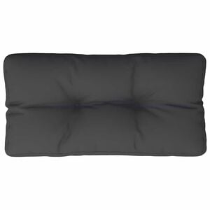 vidaXL Coussin de palette noir 80x40x12 cm tissu