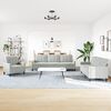 vidaXL Ensemble de canap&eacute;s 4 pcs avec coussins Gris clair Velours