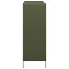 vidaXL Buffet haut vert olive 101,5x39x103,5 cm acier
