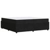 vidaXL Cadre de lit avec matelas Noir 200 x 200 cm tissu