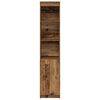 vidaXL Buffet haut 37,5x35x180 cm vieux bois bois d'ing&eacute;nierie