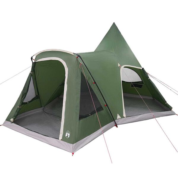 vidaXL Tente tipi avec toit avec stockage Vert 545 x 450 x 295 cm