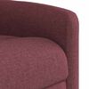vidaXL Fauteuil inclinable &eacute;lectrique Rouge bordeaux Tissu