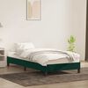 vidaXL Cadre de lit sans matelas vert fonc&eacute; 100x210 cm velours