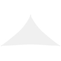 vidaXL Voile de parasol tissu oxford triangulaire 3,5x3,5x4,9 m blanc