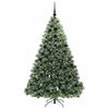 vidaXL Sapin de No&euml;l artificiel avec 300 LED Vert 180 cm PE et PVC