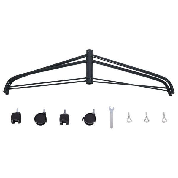 vidaXL Support pour sapin de No&euml;l avec roues 68x63x23 cm