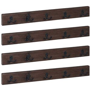 vidaXL Cintre Marron 60 x 7 x 8 cm Bois Recycl&eacute; Solide