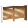 vidaXL Cache-radiateurs 2 pcs Blanc 152x19x81,5 cm MDF