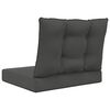 vidaXL Coussin de canap&eacute; d'ext&eacute;rieur 2 pcs Anthracite Polyester