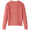Pull-over tricoté pour enfants rose moyen 140