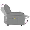 vidaXL Fauteuil de massage inclinable 2 places gris similicuir