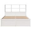 vidaXL Cadre de lit sans matelas blanc 120x190 cm bois de pin massif