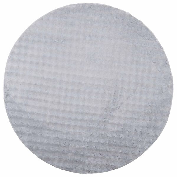 vidaXL Tapis de surface Rond Gris &Oslash; 120 CM